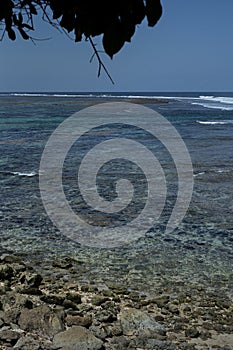 Green Bowl beach in Bali, Indonesia.