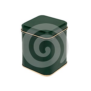 Green box with a gold stripe