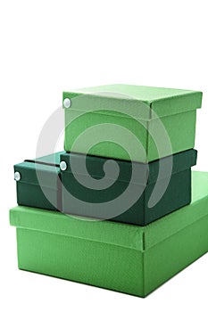 Green boxes photo