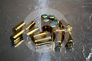 Green brass blindly blind munition hubs photo