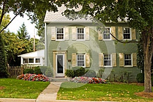 Green Brick Home