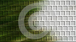 Green brick wall computer generated