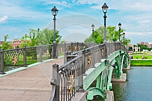 Green Bridge in Tsaritsino Park, Moscow