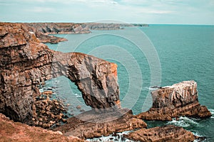 Green bridge of Wales, Pembrokeshire