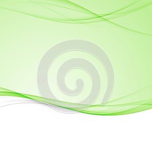 Green bright abstract modern swoosh wave border layout. Elegant