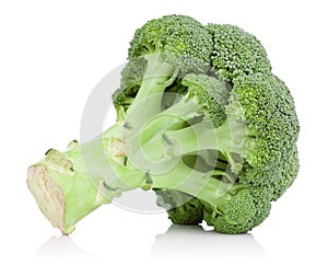 Green broccoli cabbage isolated