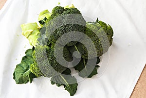 Green Broccoli on Mat