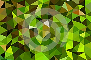 Green brown camouflage low polygonal background vector