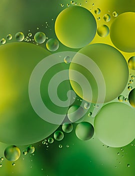 Green bubble background