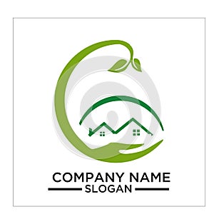 Green Building, real estateh, home and Construction Logo and Vector Design