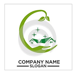 Green Building, real estateh, home and Construction Logo and Vector Design