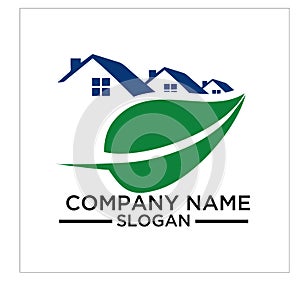 Green Building, real estateh, home and Construction Logo and Vector Design