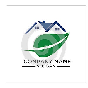 Green Building, real estateh, home and Construction Logo and Vector Design