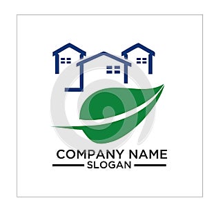 Green Building, real estateh, home and Construction Logo and Vector Design