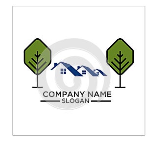 Green Building, real estateh, home and Construction Logo and Vector Design