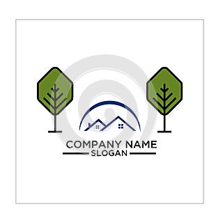 Green Building, real estateh, home and Construction Logo and Vector Design