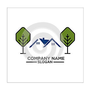 Green Building, real estateh, home and Construction Logo and Vector Design