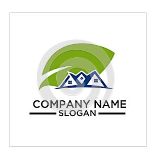 Green Building, real estateh, home and Construction Logo and Vector Design