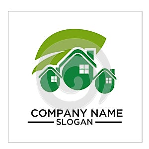 Green Building, real estateh, home and Construction Logo and Vector Design