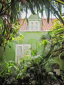 Green building window - Petermaai District Curacao Views