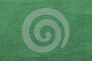 Green burlap background and texture