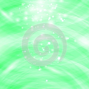Green Burst Blurred Background. Sparkling Texture.
