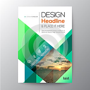 Green Business brochure template design