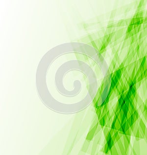 Green business card, abstract background