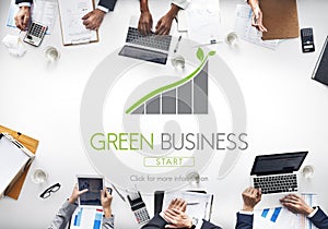 Green Business Conservation Responsibility Eco Concept