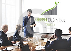 Green Business Conservation Responsibility Eco Concept