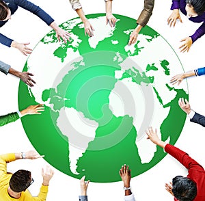 Green Business Environment Global Conservation Concept