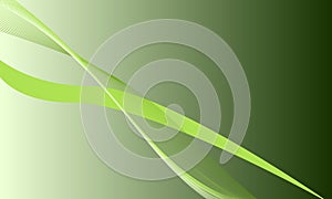 green business lines curves wave modern technology abstract background