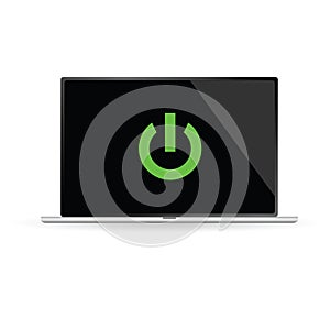 Green button computer art vector