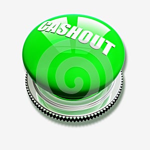 Green button on white background