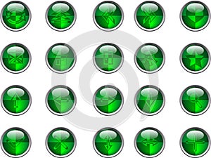 Green buttons