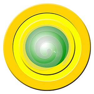 Green buzzer button