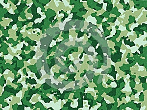 Green camouflage pattern