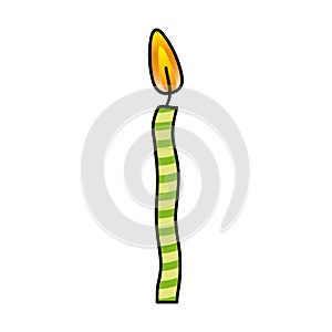 green canddle of party icon