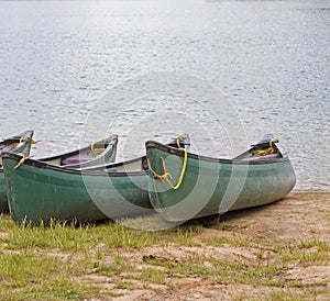 Green canoes