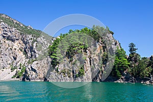 `Green Canyon`, Turkey. mountain lakes with green fresh water