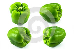 Green capsicum isolated