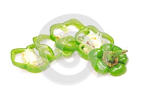 Green capsicum rings