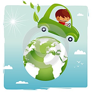 Green car - save our planet