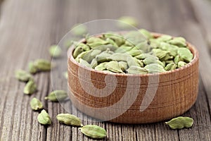 Green cardamom super food ayurveda asian aroma photo