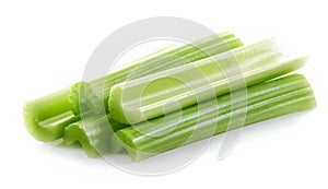 Green celery sticks