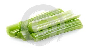 Green celery sticks photo