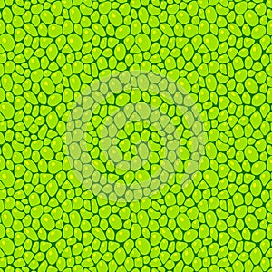Green cells seamless pattern. Leaf structure vector illustration. Fresh greenery template background. Plant repeated