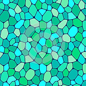 Green cells seamless pattern vector illustration. Fresh template background. Colorful mosaic repeated texture. Bright