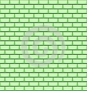 Green ceramics tile seamless pattern