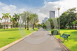 Green Chair in Chatuchak Park